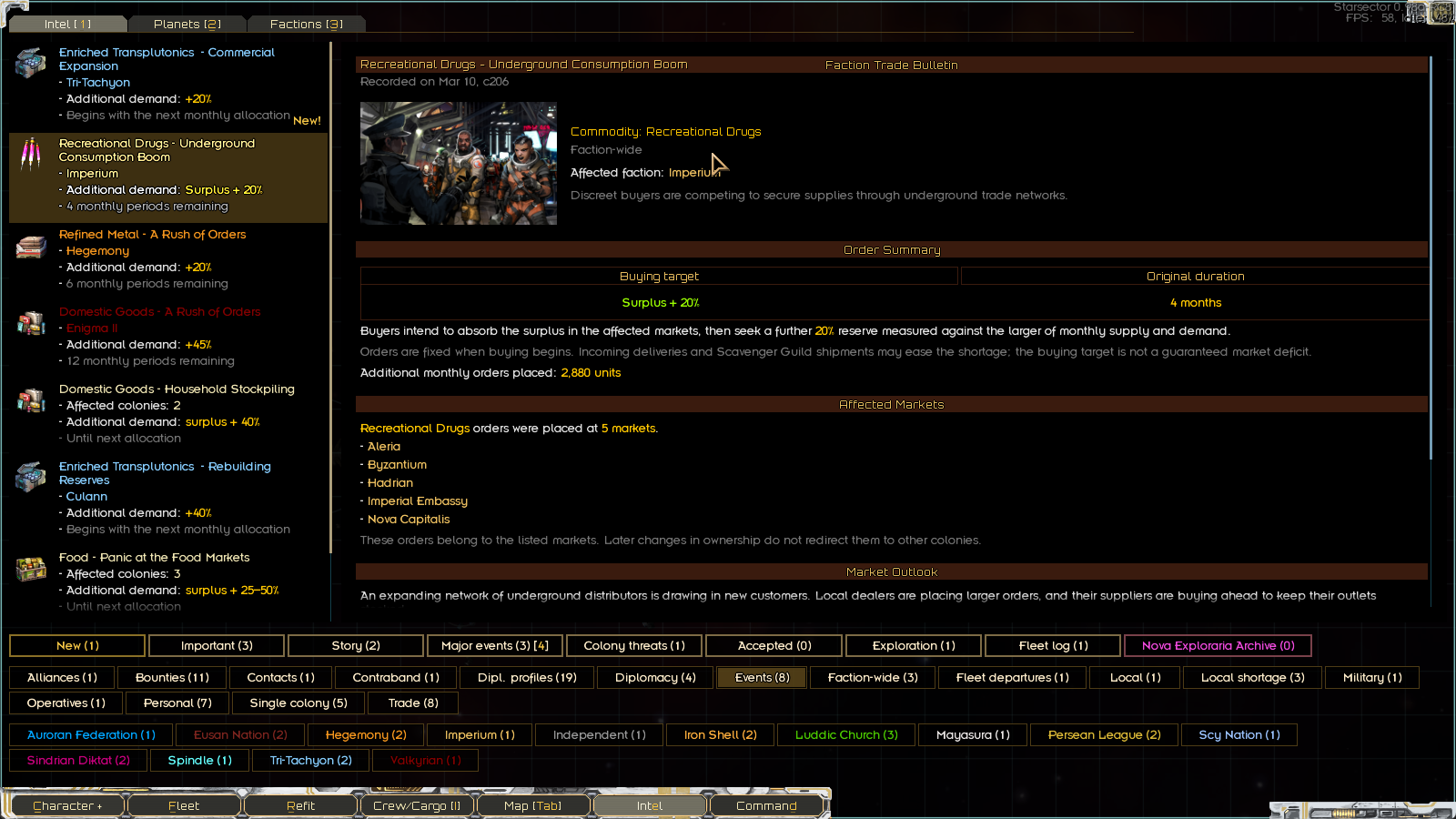 Faction wide trade event